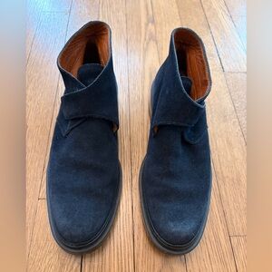 Tod's Dark Blue Suede Women's Shoes